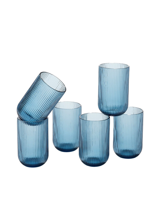 Merlot drinkglas blauw