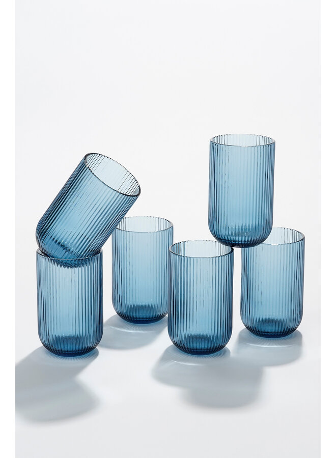 Merlot drinkglas blauw