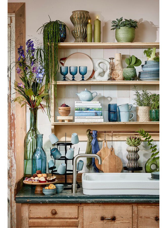 Merlot drinkglas blauw