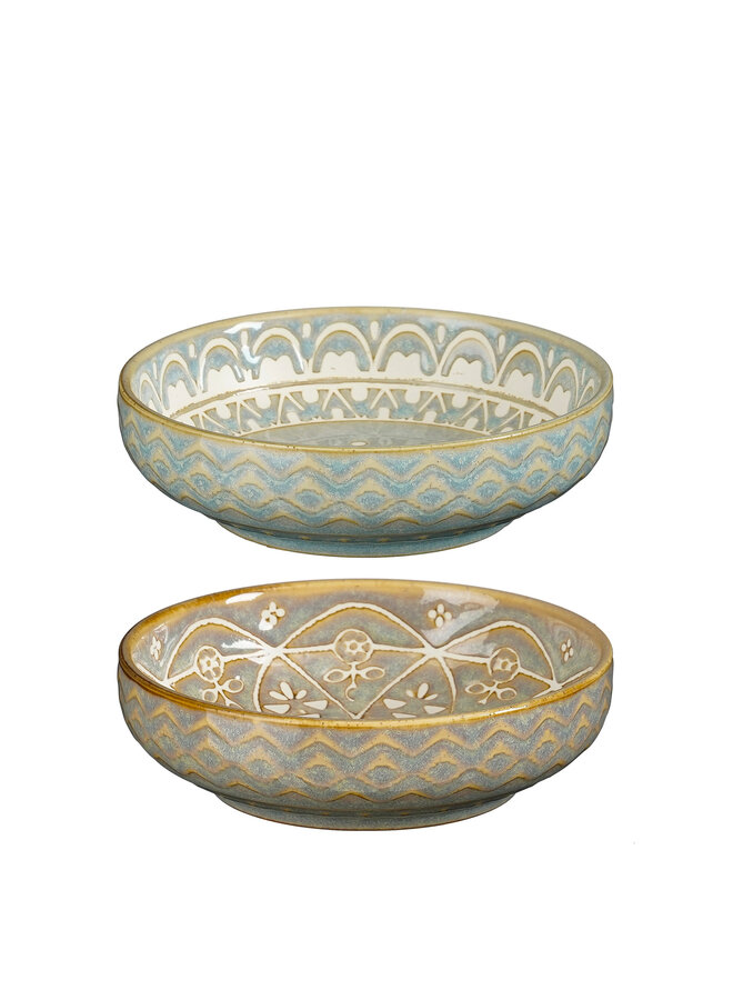 Isa bowl l. grey l. green 2 assorted