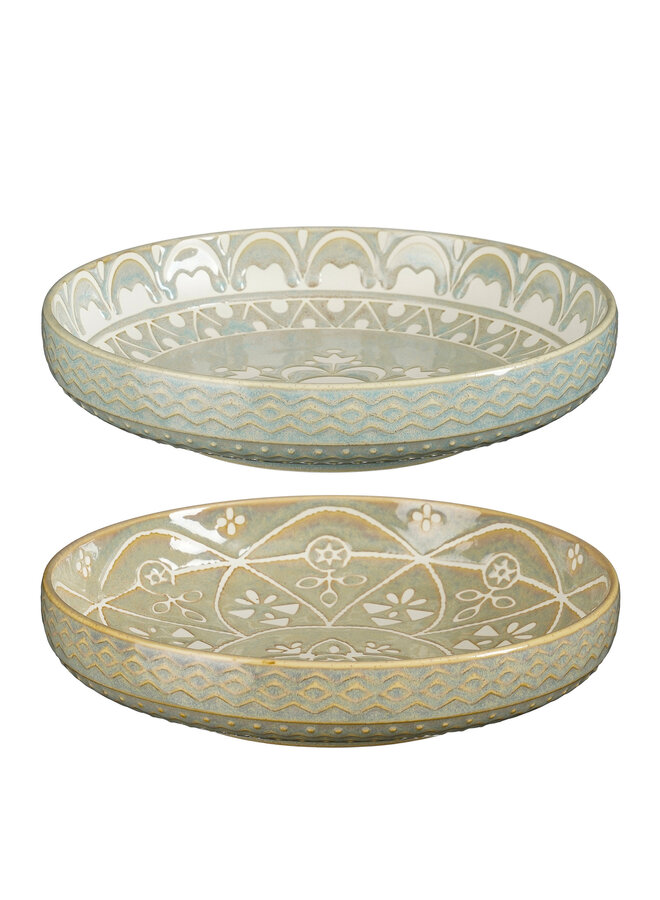 Isa bowl l. grey l. green 2 assorted