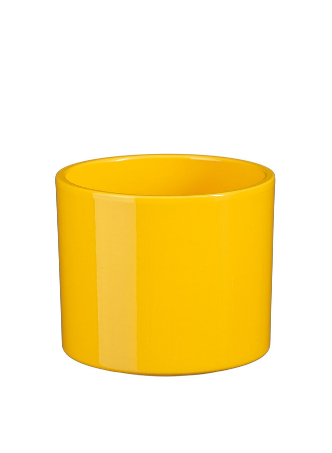 Era pot round yellow