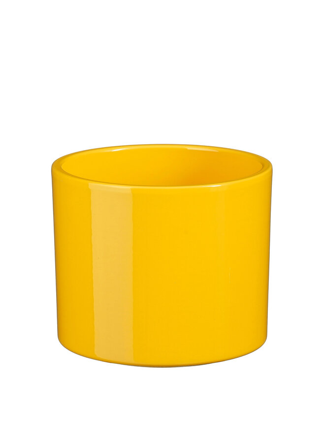 Era pot round yellow