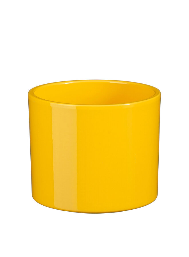 Era pot round yellow