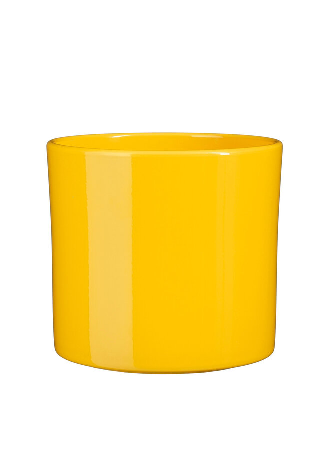 Era pot round yellow