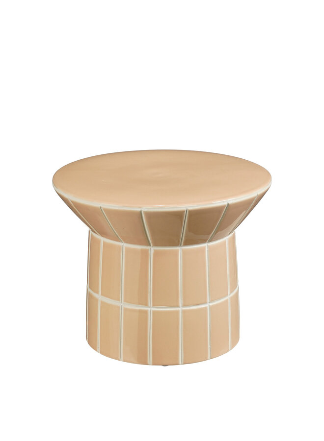 Menton side table cream