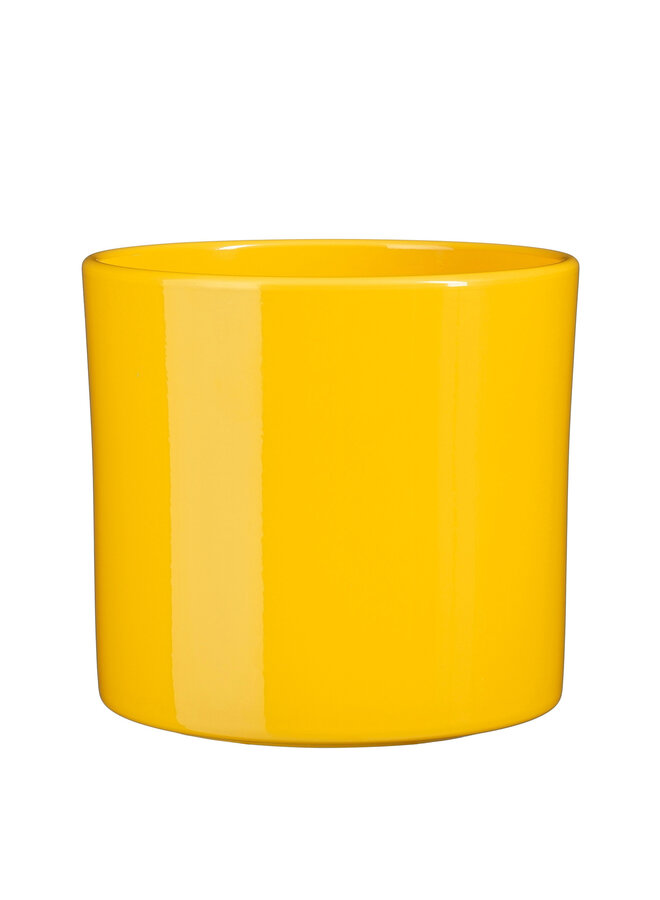 Era pot round yellow