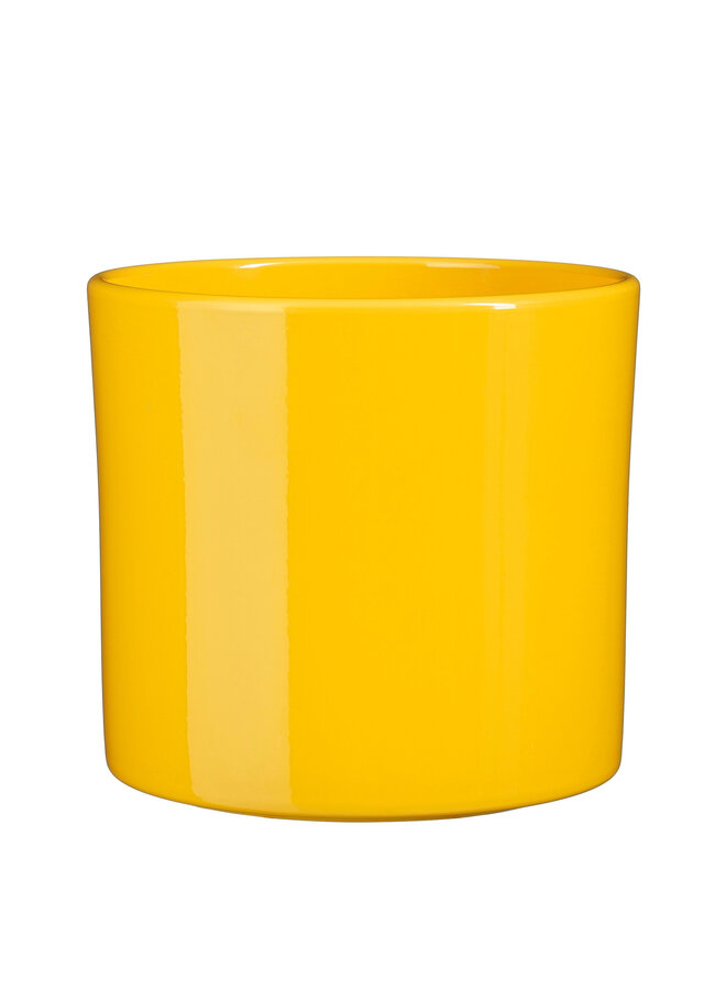 Era pot round yellow
