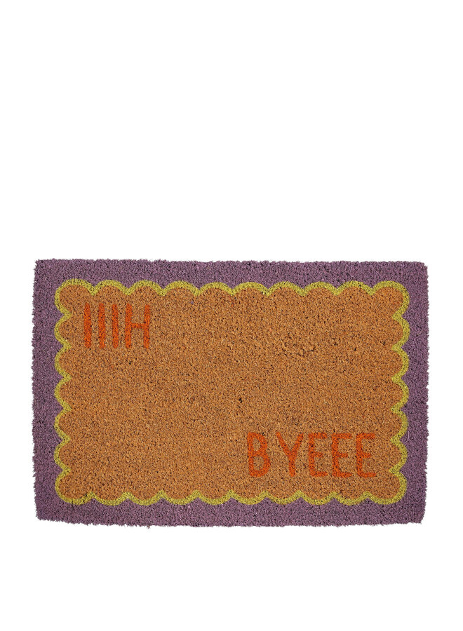 Doormat HII BYEEE l. purple