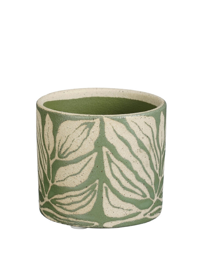 Noelle pot round d. green