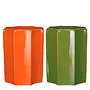 Montalcino bijzettafel oranje groen 2 assorti