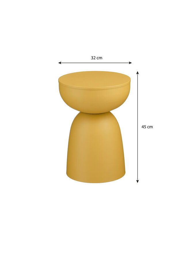 Elliott bijzettafel oker