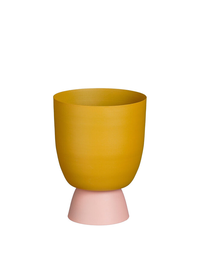 Miley pot round yellow