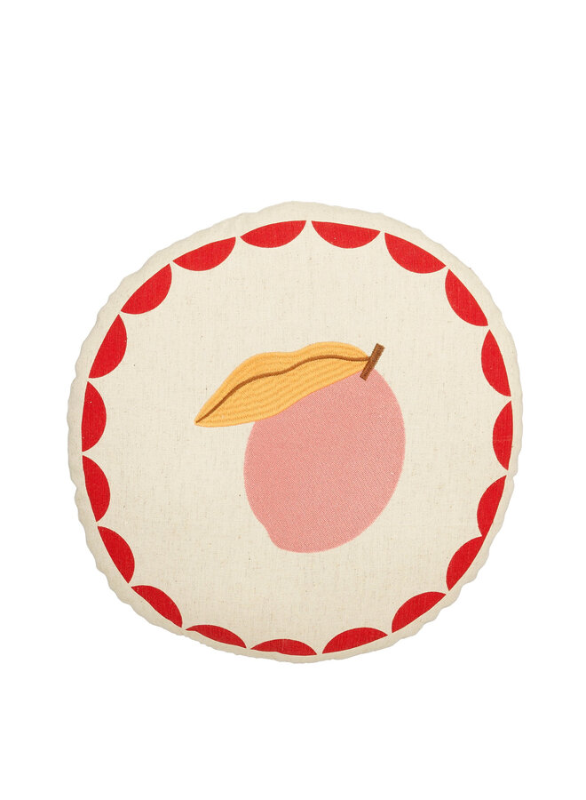 Cushion plum off white