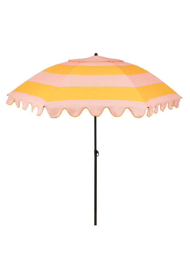 Parasol streep geel