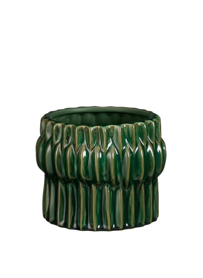Gem pot round green