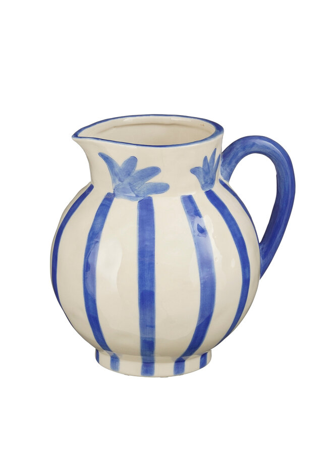 Decoratie kan streep blauw