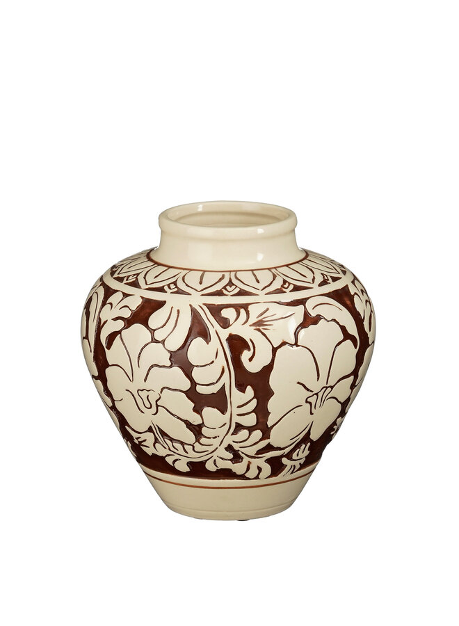 Aylin vase brown