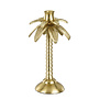 Kandelaar palmboom gerecycled aluminium goud