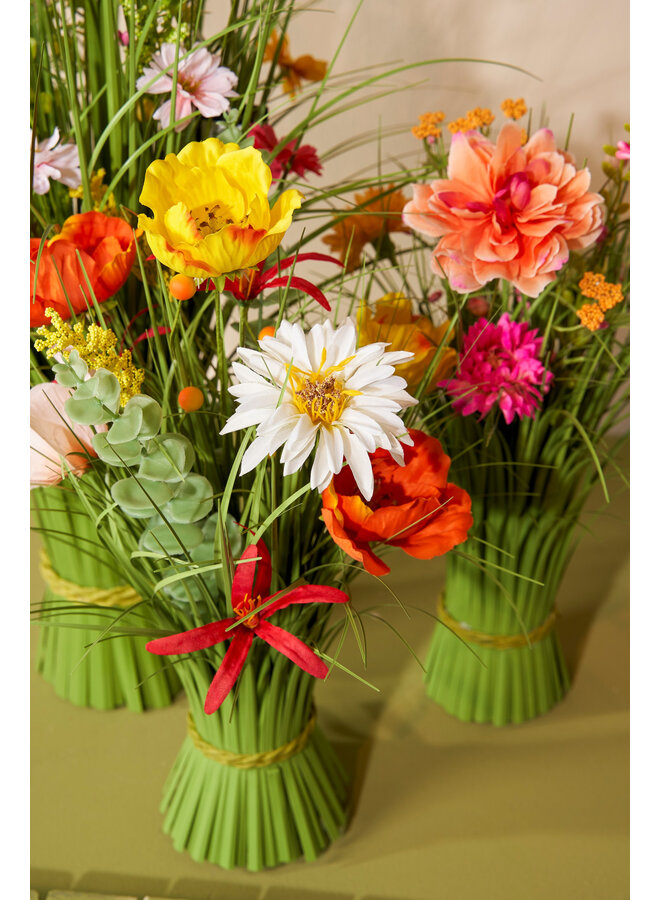 Chrysant bundel d.roze