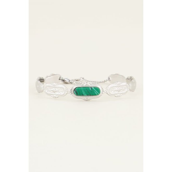 Bangle groene steen