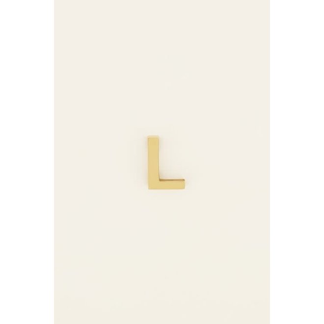 L Initial voor bohemian armband goudkleurig