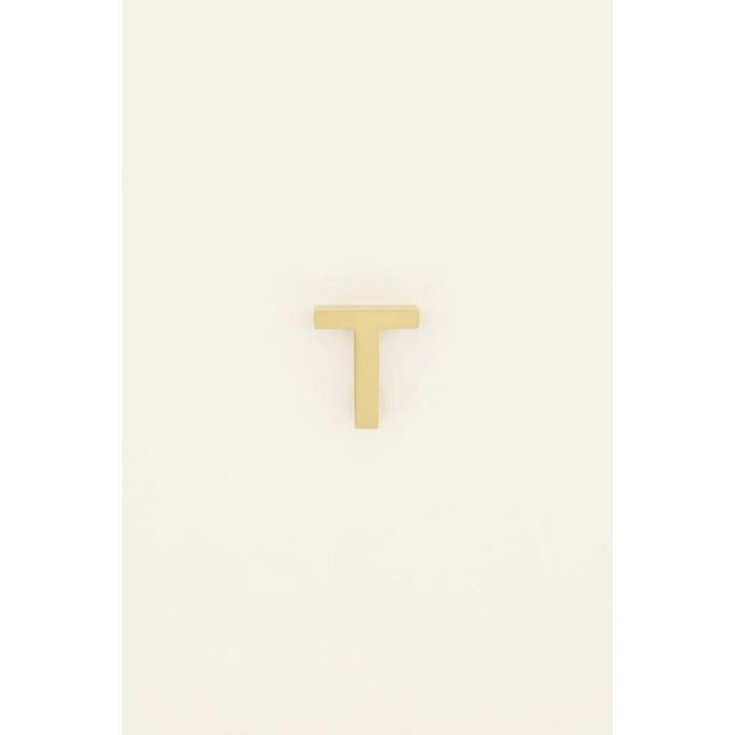 T Initial voor bohemian armband goudkleurig