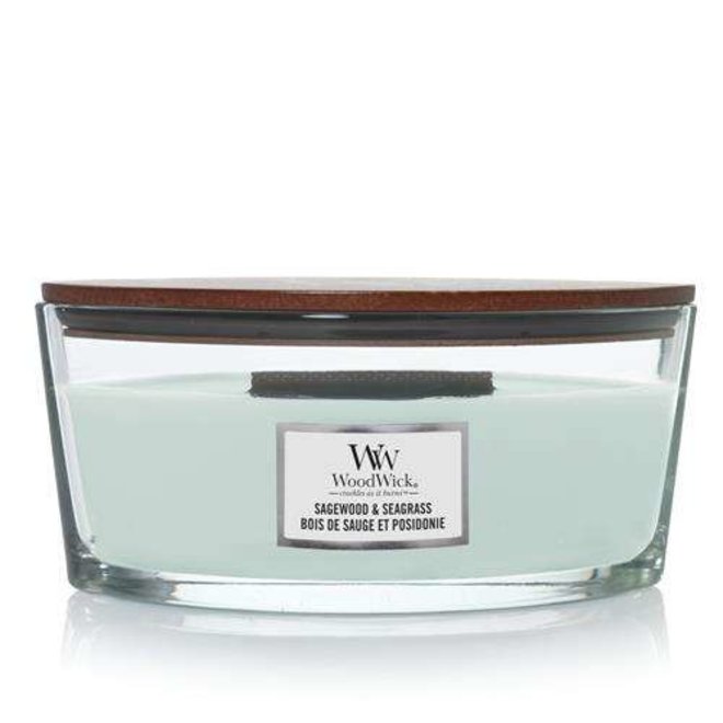 WW Sagewood & Seagrass Ellipse Candle