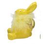 Easter fluffy bunny small Yellow 8x7x7cm
