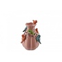 Bird vase spring old pink 12x12x15cm