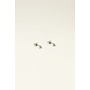 Universe studs met drie bolletjes zilver