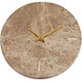 Klok Ø20 cm MORENO marmer bruin