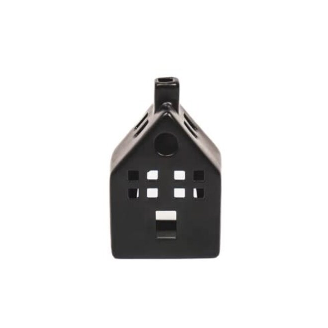 HV House Tealight Holder - Black - 9x6x14,5cm