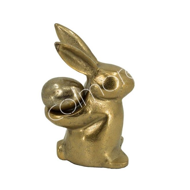 DECORATIEF KONIJN ALU RAW / BRONZE 6X5X8