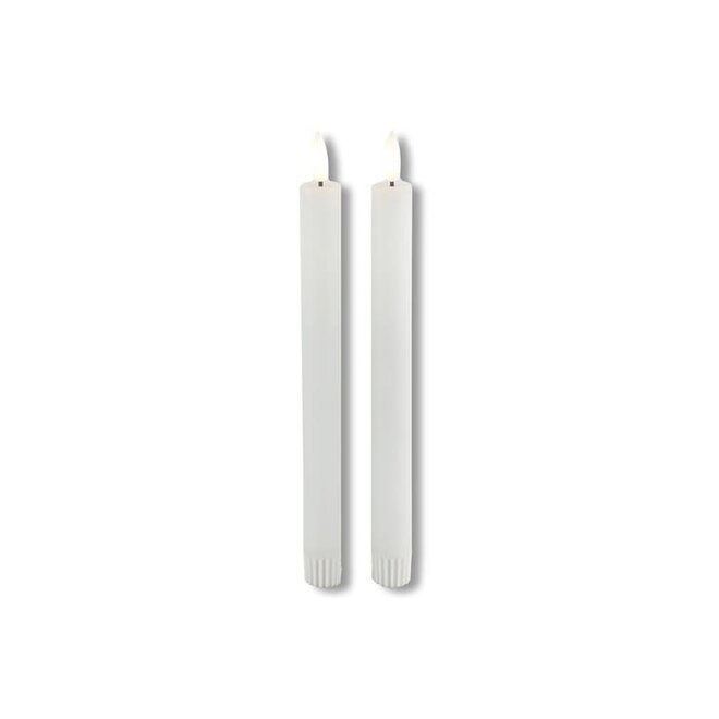 Dinerkaars rustiek Ø2,2CM LED ro Lyon L Wit