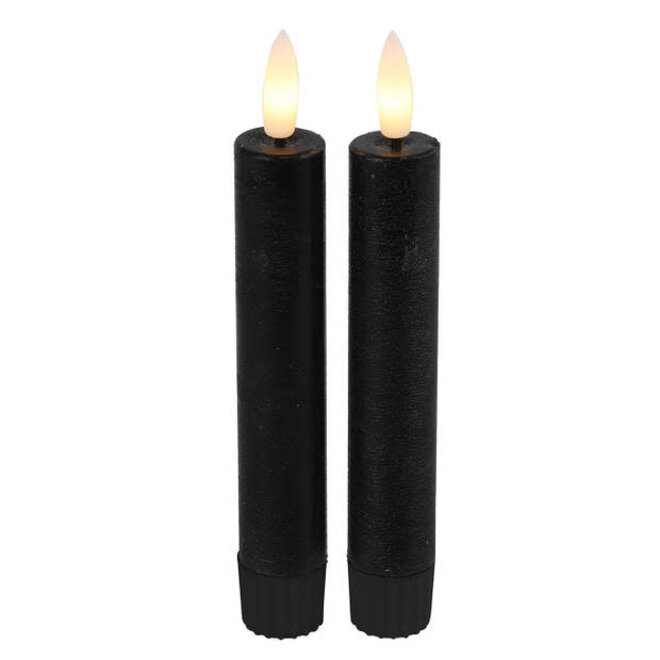 Dinerkaars rustiek 2,2cm LED Lyon S zwart