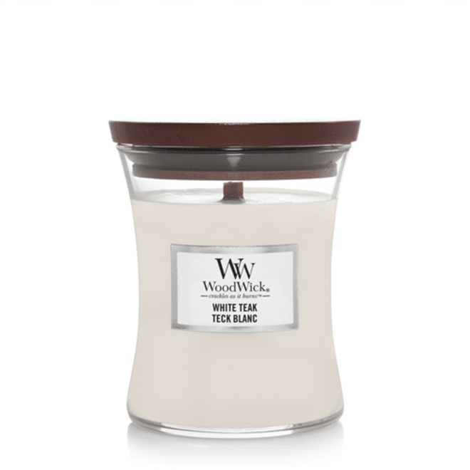 WW White Teak Medium Candle