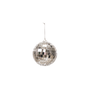 HV Disco Xmas ball - Zilver  - 8x8x8cm