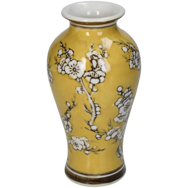 Vaas Porselein Geel 9x9x18cm