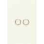 Basic oorringen 0.9 cm zilver