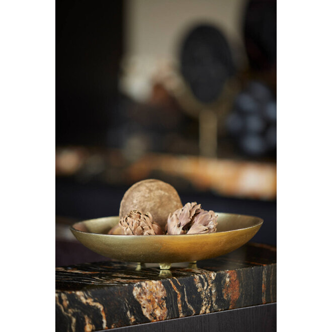 Schaal 30x30x6,5 cm JOLEY antiek brons