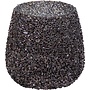 Waxinelicht strass 12xx12,5cm zwart