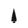 Sparkle black tree xmas ball 18x43cm