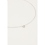 Ketting hartje strass Zilver