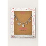 Starry bedel ketting met sterren zilver
