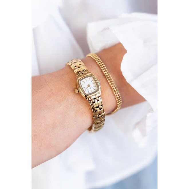 Iconic horloge vintage goud