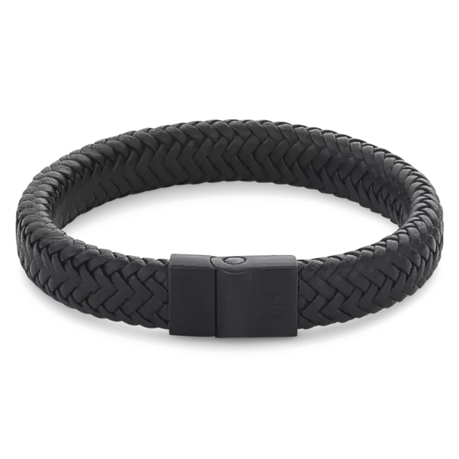 Full Metal Herringbone Black Black L