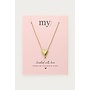 Minimalistisch ketting met hart goud