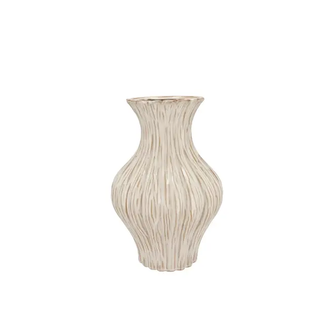 Lima white vase neck 21x21x31cm