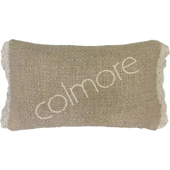 Cushion beige CO/PE/VI/LI 50x30